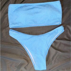 Light blue bathing suit